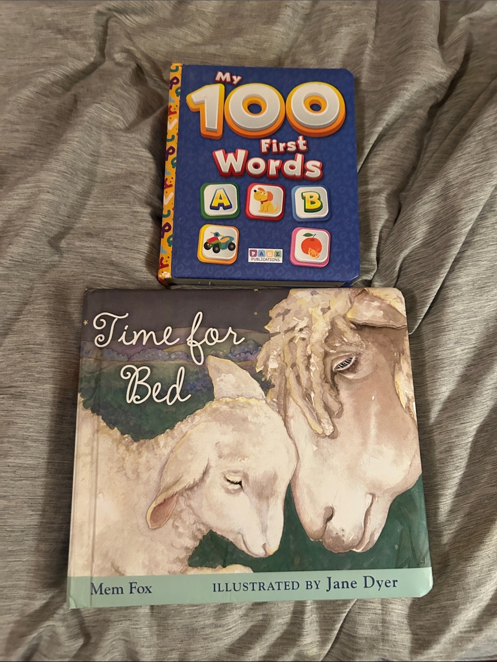 My 100 First Words Board Book - Blue and Time for Bed